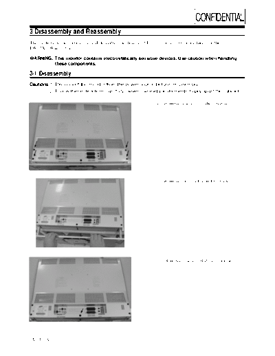 Samsung Disassembly & Reassembly  Samsung LCD TV LW-22A13 chassis PD-22EO Samsung LCD LW-22A13 ch. PD-22EO Disassembly & Reassembly.pdf