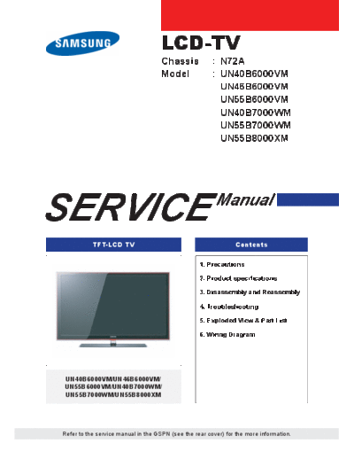 Samsung Cover  Samsung LED TV UN40B  CHASSIS N72A SAMSUNG_UN40B_46B_55B6000_40B_55B7000_55B8000_CHASSIS_N72A_LED_LCD Cover.pdf