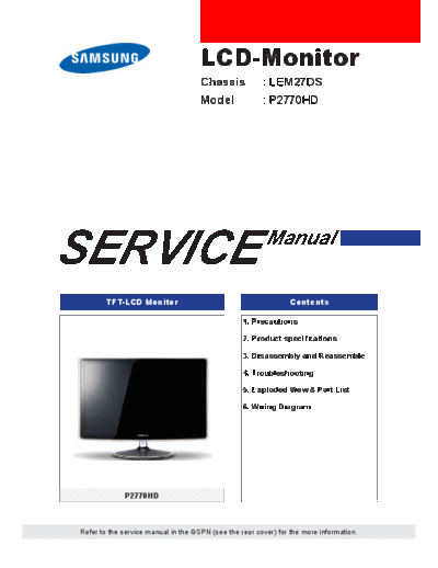 Samsung samsung ls27emdku-en p2770hd lem27ds  Samsung Monitor Monitor LEM27DS  chassis samsung_ls27emdku-en_p2770hd_lem27ds.pdf