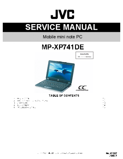 JVC jvc mini note mp-xp741de  JVC Notebook jvc mini note mp-xp741de.pdf