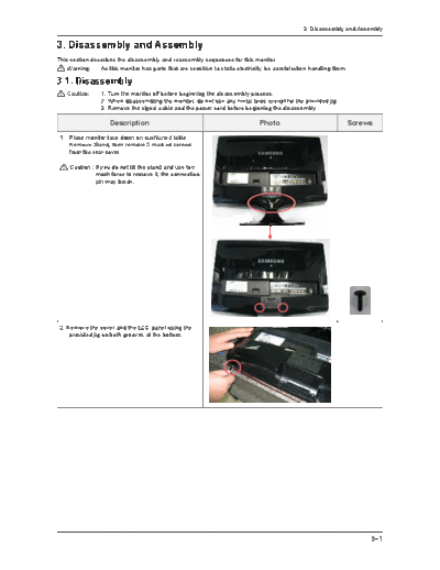 Samsung Disassembly & Reassembly  Samsung Monitor Monitor T200HD T220HD CH LS20TDD LS22TDD Disassembly & Reassembly.pdf