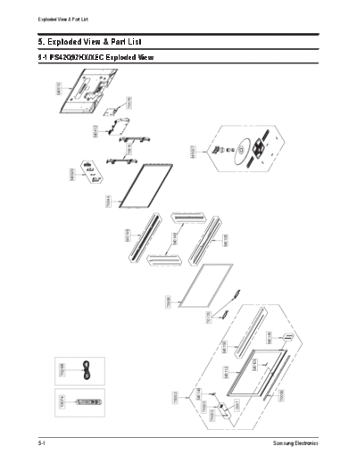 Samsung Exploded View & Part List  Samsung Plasma PS42Q92H chassis F31A PS-42Q92H sm Exploded View & Part List.pdf