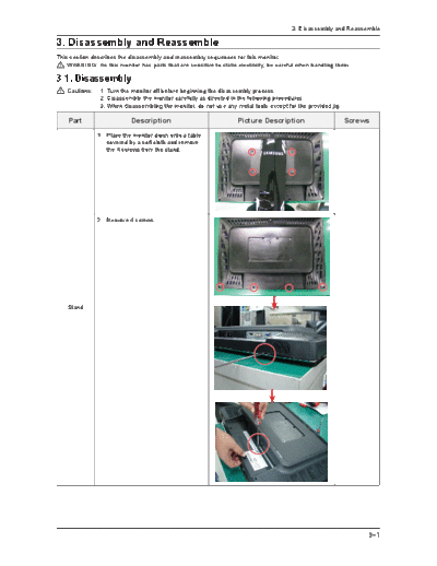 Samsung Disassembly & Reassembly  Samsung Monitor Monitor 2493HM chassis LS24KIE Disassembly & Reassembly.pdf