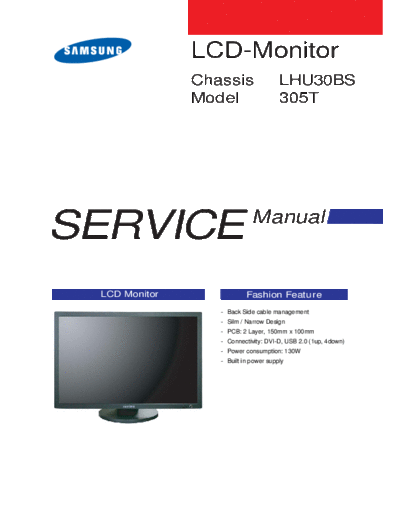 Samsung LS30HUBCBEDC ET-SB-EX-SI 1356095490  Samsung Monitor Monitor 305T LS30HUBCBEDC_ET-SB-EX-SI_1356095490.pdf