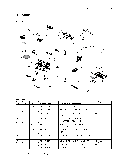 Samsung VLkGv2-Exploded View Parts List(map)  Samsung Microwave ME21F707MJT_AA Service Manual VLkGv2-Exploded_View_Parts_List(map).pdf