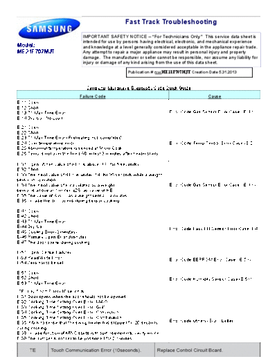 Samsung ME21F707MJT Fast track  Samsung Microwave ME21F707MJT_AA Tips ME21F707MJT_Fast_track.pdf
