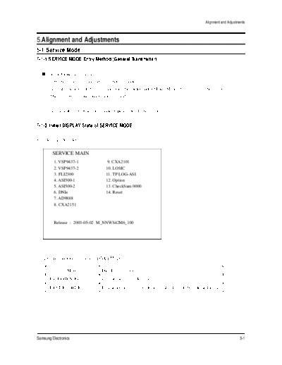 Samsung Alignment and Adjustment  Samsung Plasma PPM-42S3QX chassis D61B PPM-42S3Q ch.D61B_training Alignment and Adjustment.pdf