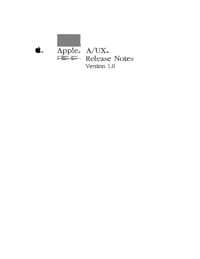 apple AUX 1.0 Release Notes Nov87  apple mac a_ux aux_1.0 AUX_1.0_Release_Notes_Nov87.pdf
