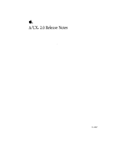 apple 031-0117-A AUX 2.0 Release Notes 1990  apple mac a_ux aux_2.0 031-0117-A_AUX_2.0_Release_Notes_1990.pdf
