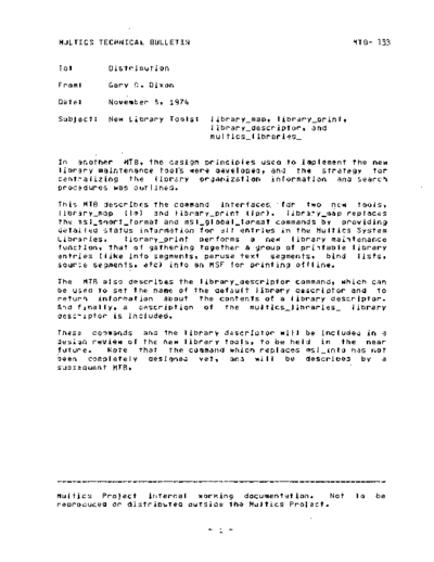 honeywell MTB-133  honeywell multics redell mtb MTB-133.pdf