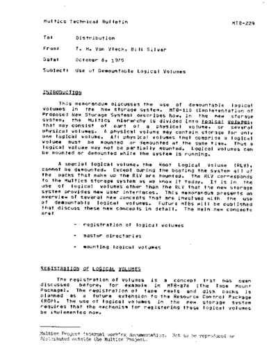 honeywell MTB-229  honeywell multics redell mtb MTB-229.pdf