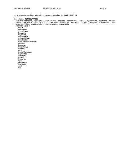 xerox BasicMesa.config Oct77  xerox mesa 3.0_1977 listing BasicMesa.config_Oct77.pdf