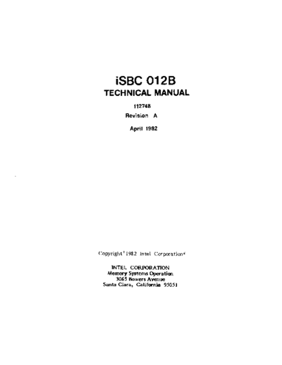 Intel 112748-001 iSBC 012B RAM Hardware Reference Manual Apr82  Intel iSBC 112748-001_iSBC_012B_RAM_Hardware_Reference_Manual_Apr82.pdf