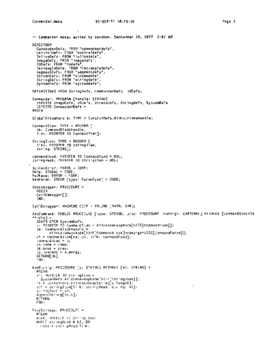 xerox Commander.mesa Oct77  xerox mesa 3.0_1977 listing Commander.mesa_Oct77.pdf