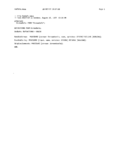 xerox CmdDefs.mesa Oct77  xerox mesa 3.0_1977 listing CmdDefs.mesa_Oct77.pdf