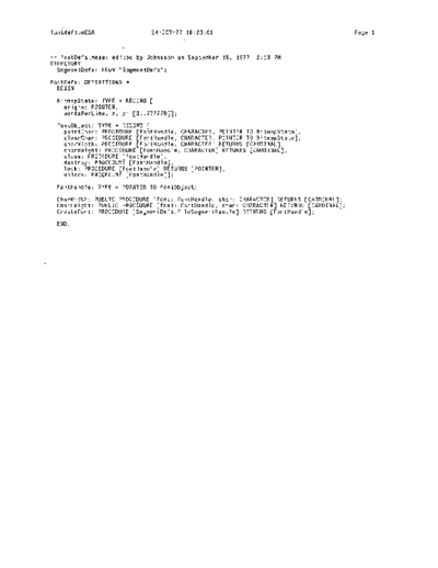xerox FontDefs.mesa Oct77  xerox mesa 3.0_1977 listing FontDefs.mesa_Oct77.pdf