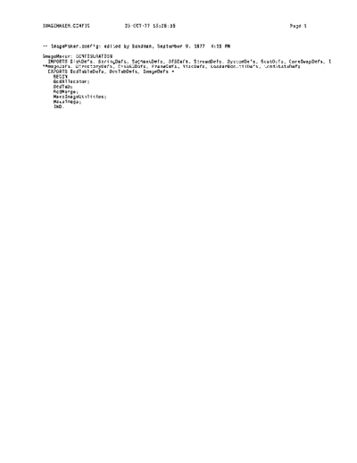 xerox ImageMaker.config Oct77  xerox mesa 3.0_1977 listing ImageMaker.config_Oct77.pdf