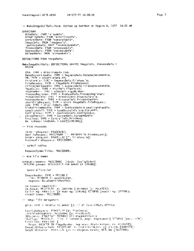 xerox MakeImageUtilDefs.mesa Oct77  xerox mesa 3.0_1977 listing MakeImageUtilDefs.mesa_Oct77.pdf