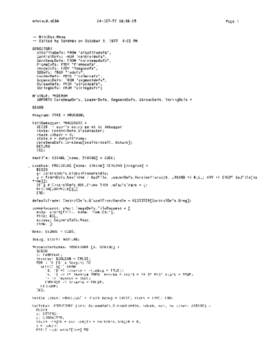 xerox MiniNub.mesa Oct77  xerox mesa 3.0_1977 listing MiniNub.mesa_Oct77.pdf