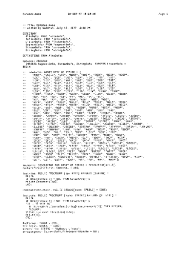 xerox OpNames.mesa Oct77  xerox mesa 3.0_1977 listing OpNames.mesa_Oct77.pdf