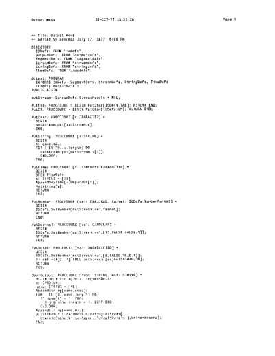 xerox Output.mesa Oct77  xerox mesa 3.0_1977 listing Output.mesa_Oct77.pdf