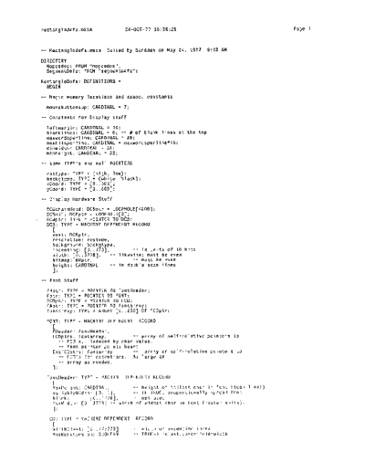 xerox RectangleDefs.mesa Oct77  xerox mesa 3.0_1977 listing RectangleDefs.mesa_Oct77.pdf