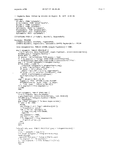 xerox Segments.mesa Oct77  xerox mesa 3.0_1977 listing Segments.mesa_Oct77.pdf