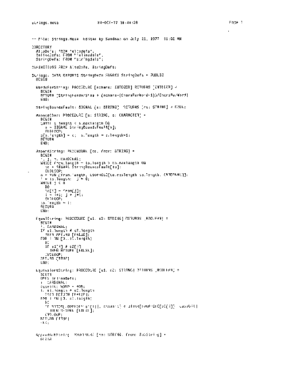 xerox Strings.mesa Oct77  xerox mesa 3.0_1977 listing Strings.mesa_Oct77.pdf