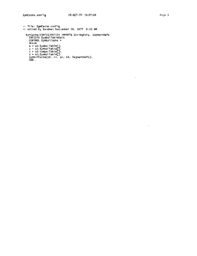 xerox SymCache.config Oct77  xerox mesa 3.0_1977 listing SymCache.config_Oct77.pdf