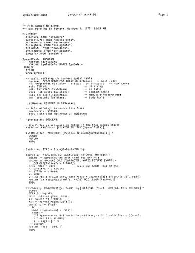 xerox SymbolTable.mesa_Oct77  xerox mesa 3.0_1977 listing SymbolTable.mesa_Oct77.pdf