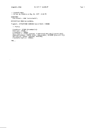 xerox TrapDefs.mesa Oct77  xerox mesa 3.0_1977 listing TrapDefs.mesa_Oct77.pdf