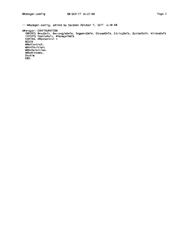 xerox WManager.config Oct77  xerox mesa 3.0_1977 listing WManager.config_Oct77.pdf