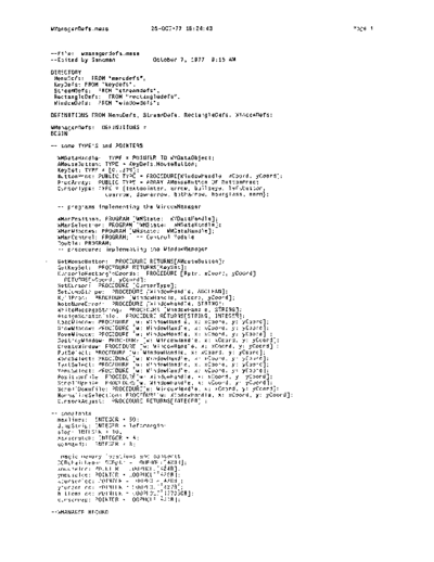xerox WManagerDefs.mesa Oct77  xerox mesa 3.0_1977 listing WManagerDefs.mesa_Oct77.pdf