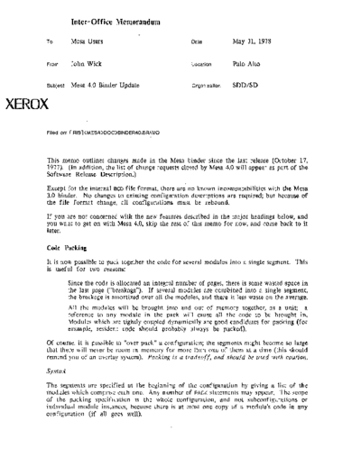 xerox Mesa 4.0 Binder Update May78  xerox mesa 4.0_1978 Mesa_4_Documentation Mesa_4.0_Binder_Update_May78.pdf