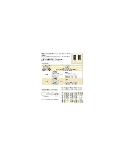 Yihcon [radial] RF Series  . Electronic Components Datasheets Passive components capacitors Yihcon Yihcon [radial] RF Series.pdf