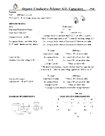 Yimtek [polymer thru-hole] PSR Series  . Electronic Components Datasheets Passive components capacitors Yimtek Yimtek [polymer thru-hole] PSR Series.pdf