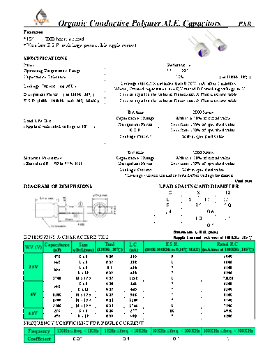 Yimtek [polymer thru-hole] PXR Series  . Electronic Components Datasheets Passive components capacitors Yimtek Yimtek [polymer thru-hole] PXR Series.pdf