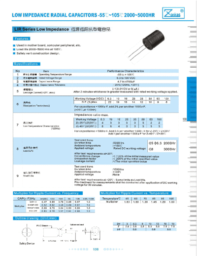 Zonkas [radial thru-hole] LIR Series  . Electronic Components Datasheets Passive components capacitors Zonkas Zonkas [radial thru-hole] LIR Series.pdf