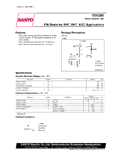 1 1sv266  . Electronic Components Datasheets Various datasheets 1 1sv266.pdf