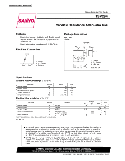 1 1sv294  . Electronic Components Datasheets Various datasheets 1 1sv294.pdf