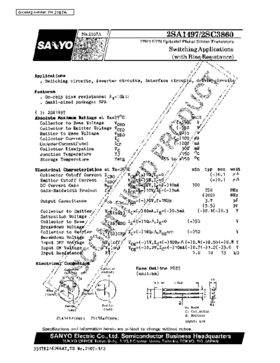 2 sa1497  . Electronic Components Datasheets Various datasheets 2 22sa1497.pdf