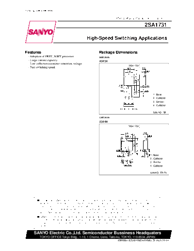 2 22sa1731  . Electronic Components Datasheets Various datasheets 2 22sa1731.pdf