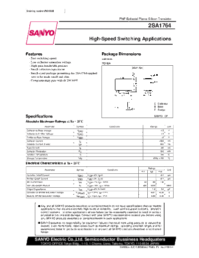 2 22sa1764  . Electronic Components Datasheets Various datasheets 2 22sa1764.pdf