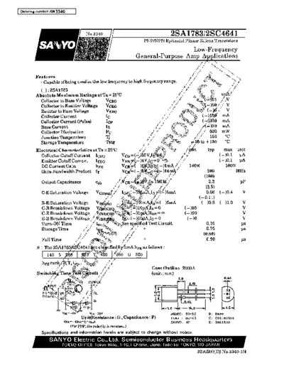 2 22sa1783  . Electronic Components Datasheets Various datasheets 2 22sa1783.pdf