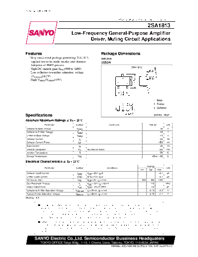 2 22sa1813  . Electronic Components Datasheets Various datasheets 2 22sa1813.pdf