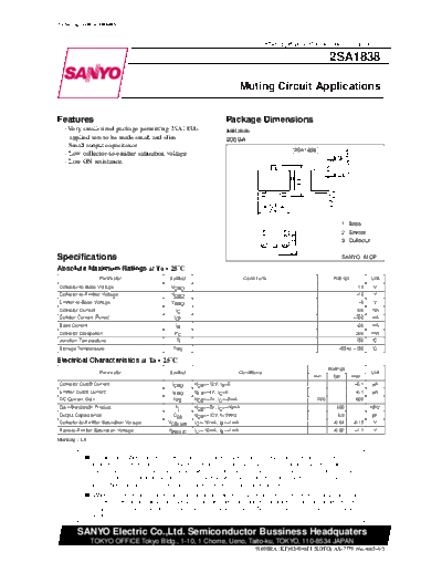 2 22sa1838  . Electronic Components Datasheets Various datasheets 2 22sa1838.pdf