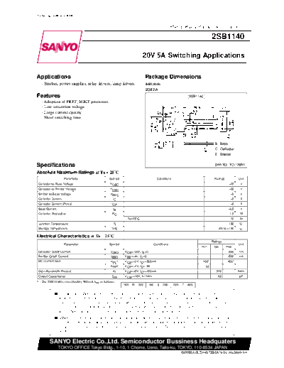 2 22sb1140  . Electronic Components Datasheets Various datasheets 2 22sb1140.pdf