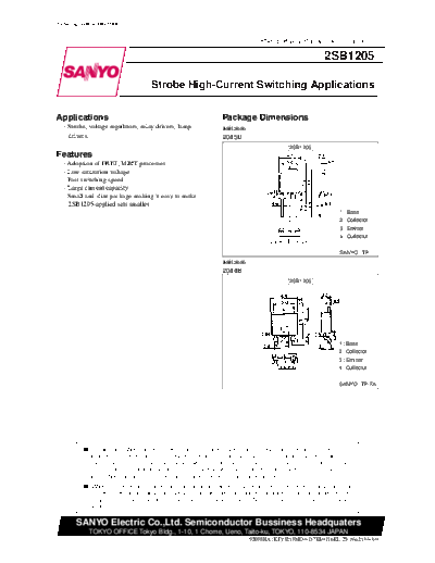 2 22sb1205  . Electronic Components Datasheets Various datasheets 2 22sb1205.pdf