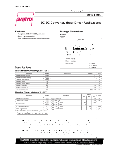 2 22sb1395  . Electronic Components Datasheets Various datasheets 2 22sb1395.pdf