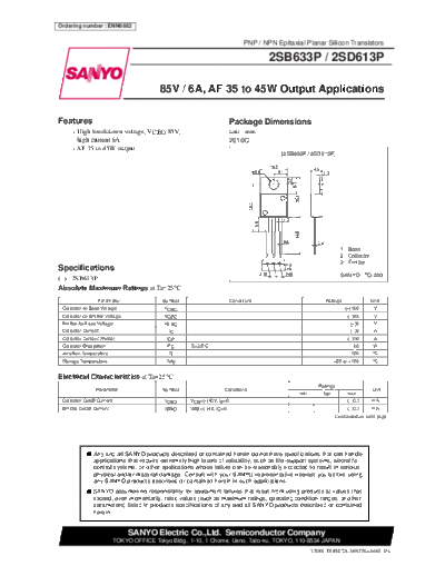 2 22sb633p  . Electronic Components Datasheets Various datasheets 2 22sb633p.pdf